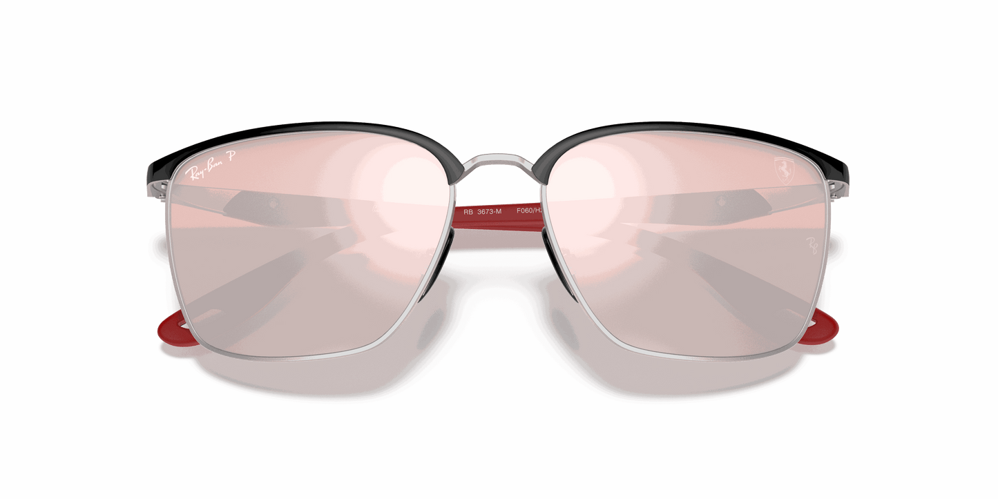 [Silver Lenses, Polished Black On Silver Frame]