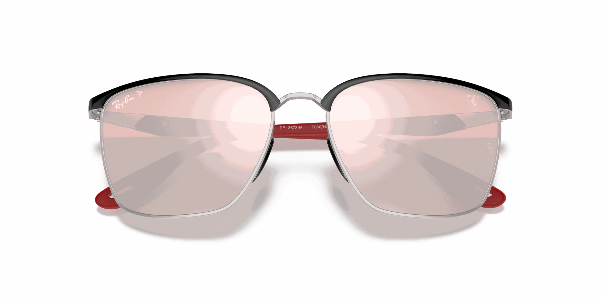 [Silver Lenses, Polished Black On Silver Frame]