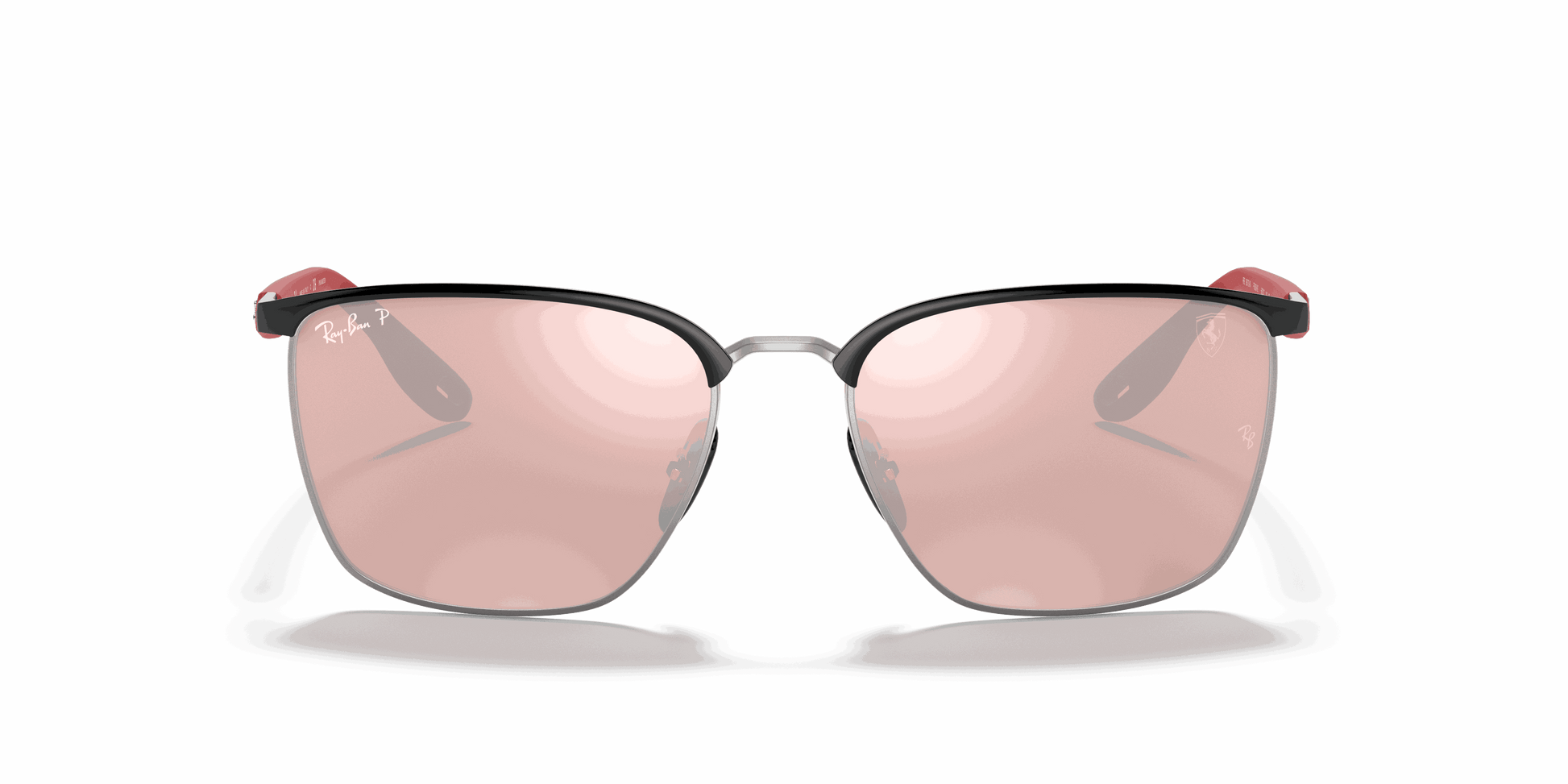 [Silver Lenses, Polished Black On Silver Frame]