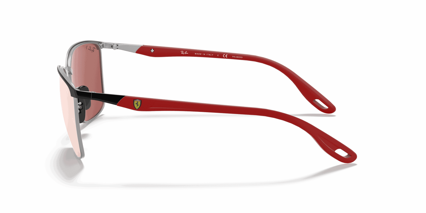 [Silver Lenses, Polished Black On Silver Frame]