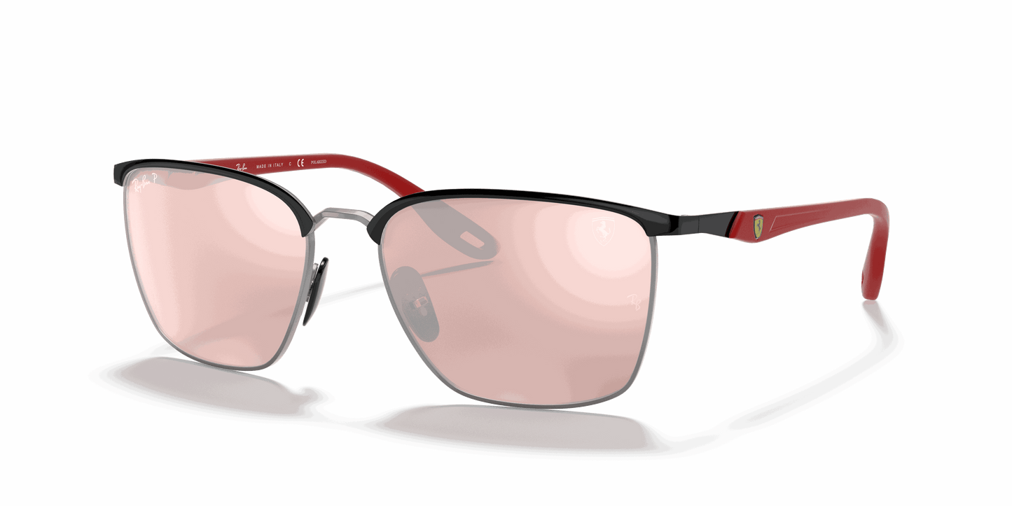 [Silver Lenses, Polished Black On Silver Frame]