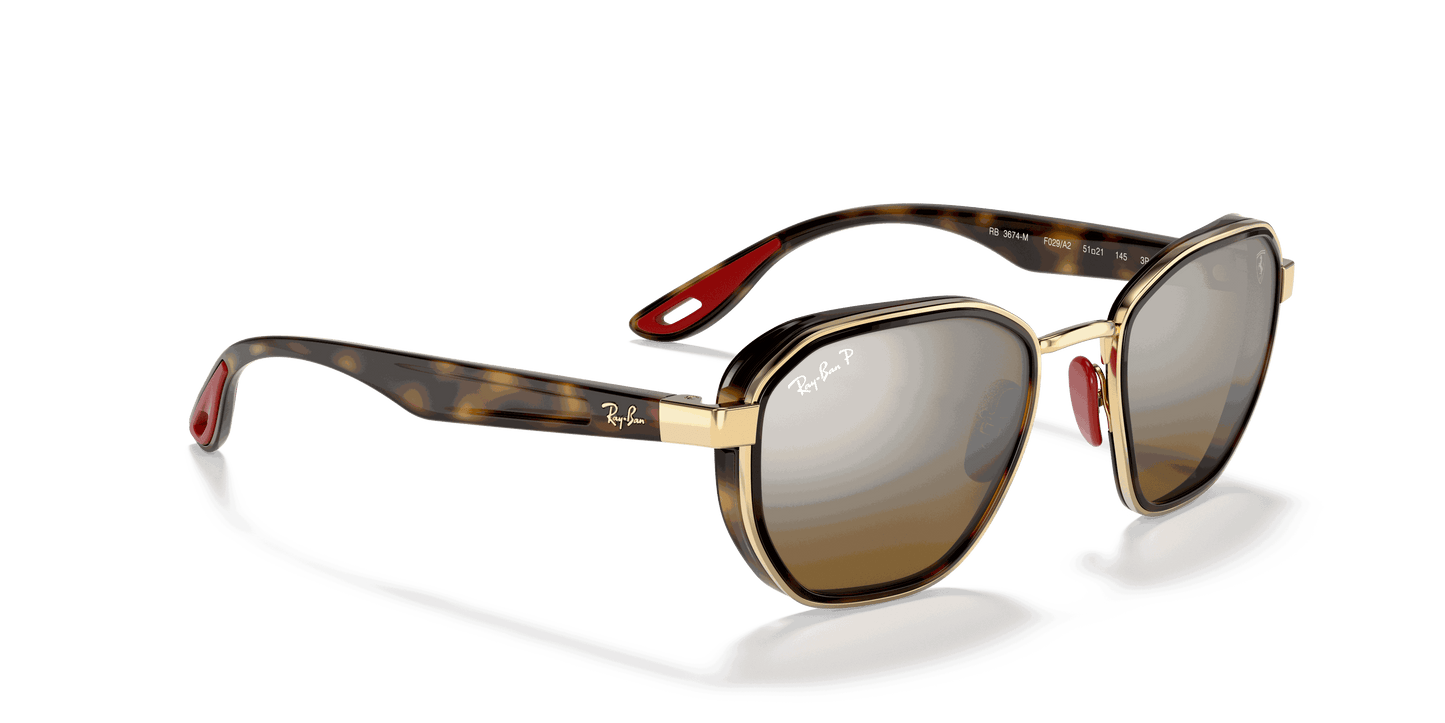 [Brown Lenses, Polished Arista Gold Frame]