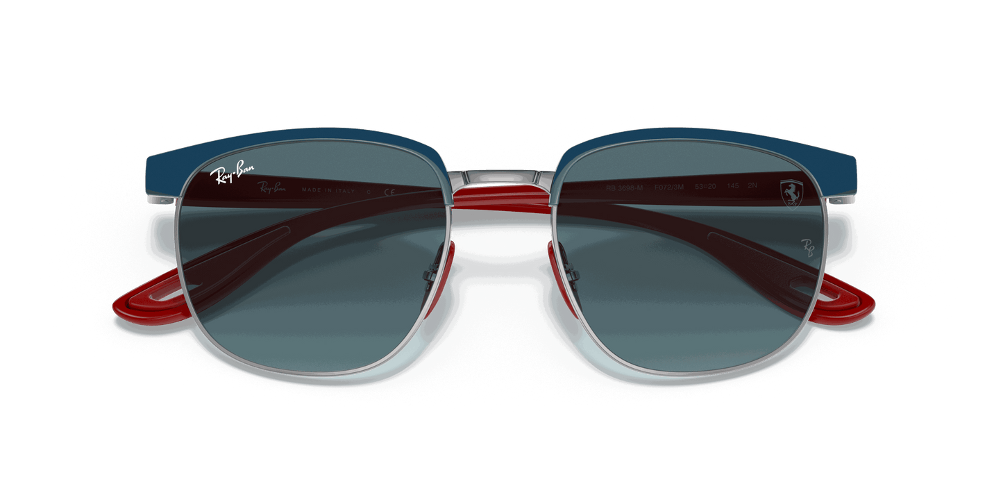 [Blue Gradient Grey Lenses, Polished Blue On Gunmetal Frame]