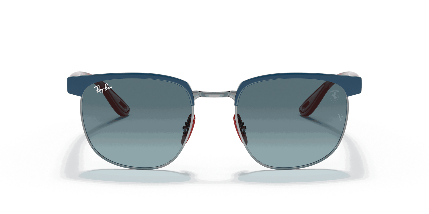 [Blue Gradient Grey Lenses, Polished Blue On Gunmetal Frame]