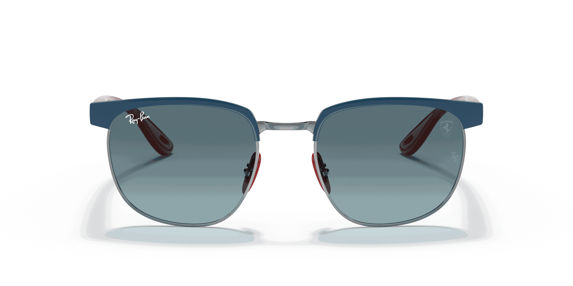 [Blue Gradient Grey Lenses, Polished Blue On Gunmetal Frame]