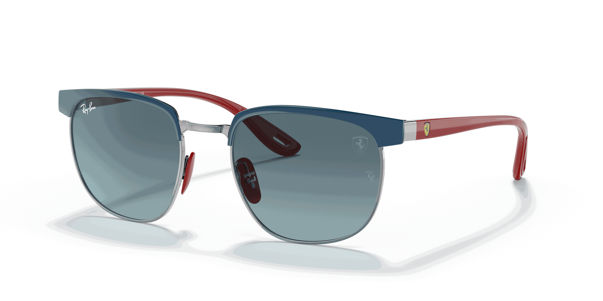 [Blue Gradient Grey Lenses, Polished Blue On Gunmetal Frame]