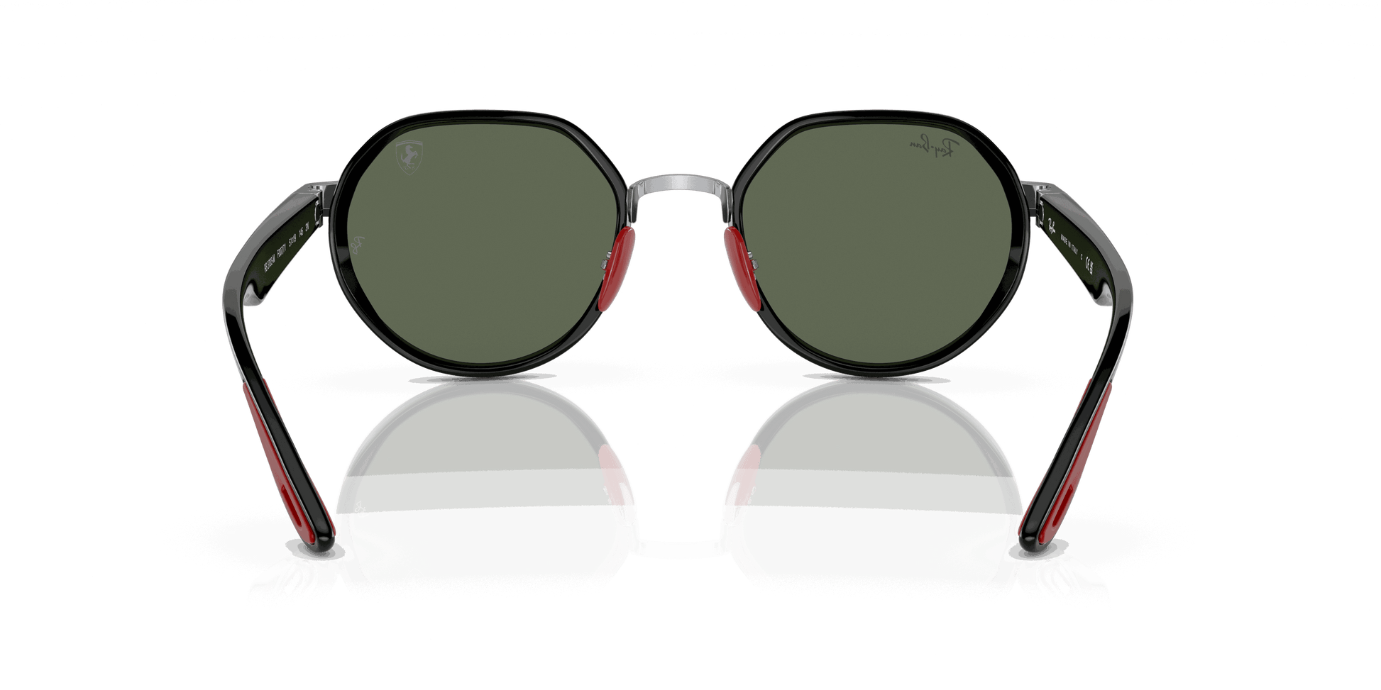[Dark Green Lenses, Polished Silver Frame]