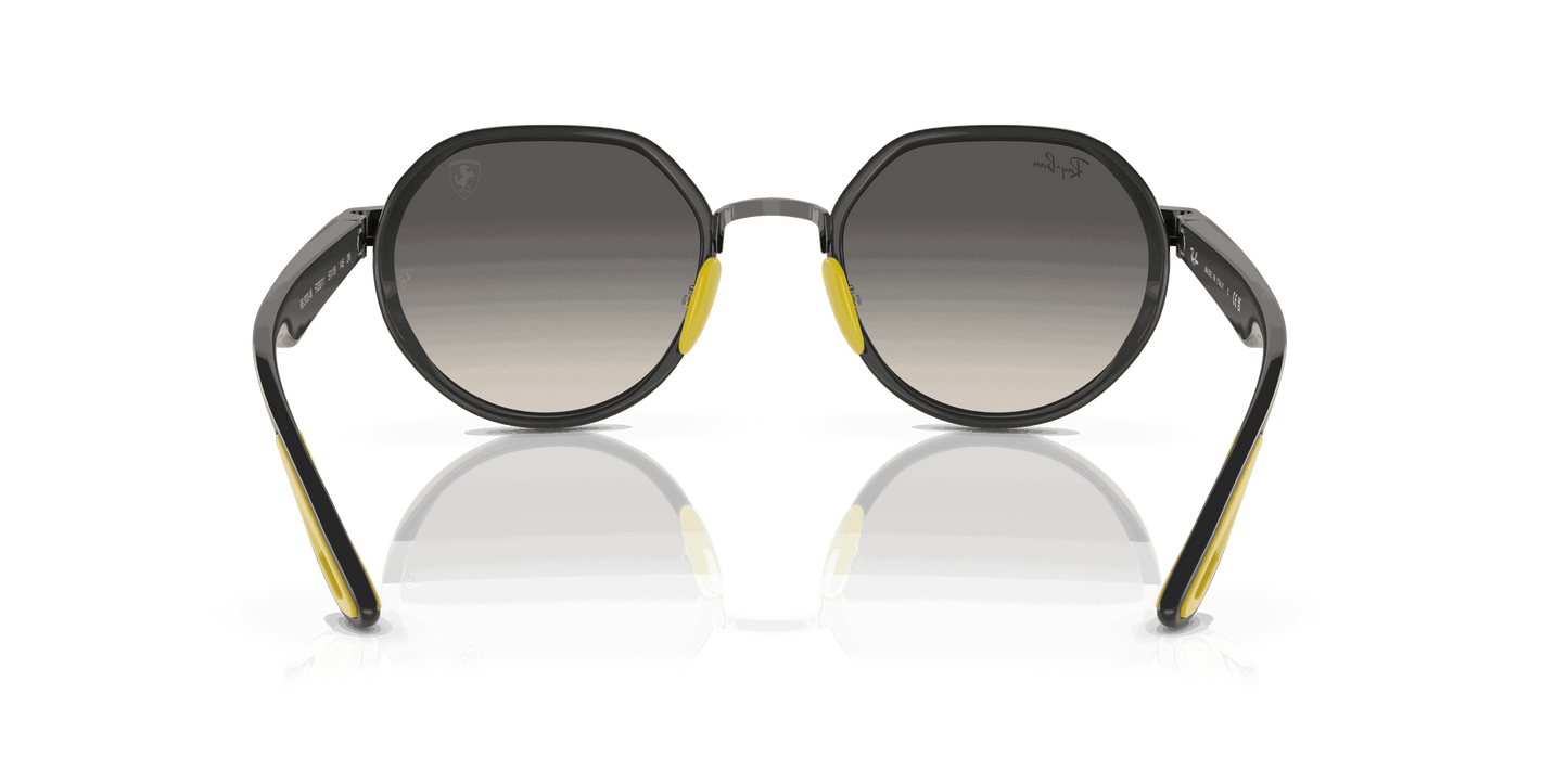 [Grey Gradient Lenses, Polished Gunmetal Frame]