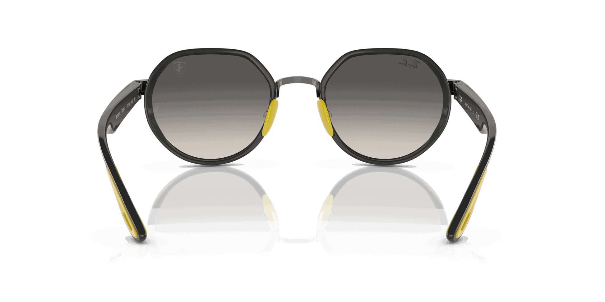 [Grey Gradient Lenses, Polished Gunmetal Frame]
