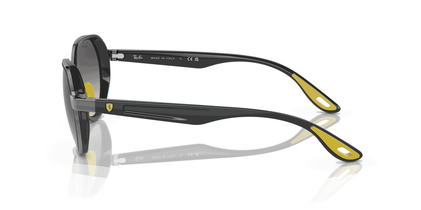 [Grey Gradient Lenses, Polished Gunmetal Frame]