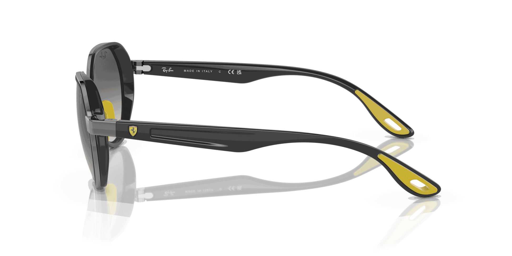 [Grey Gradient Lenses, Polished Gunmetal Frame]