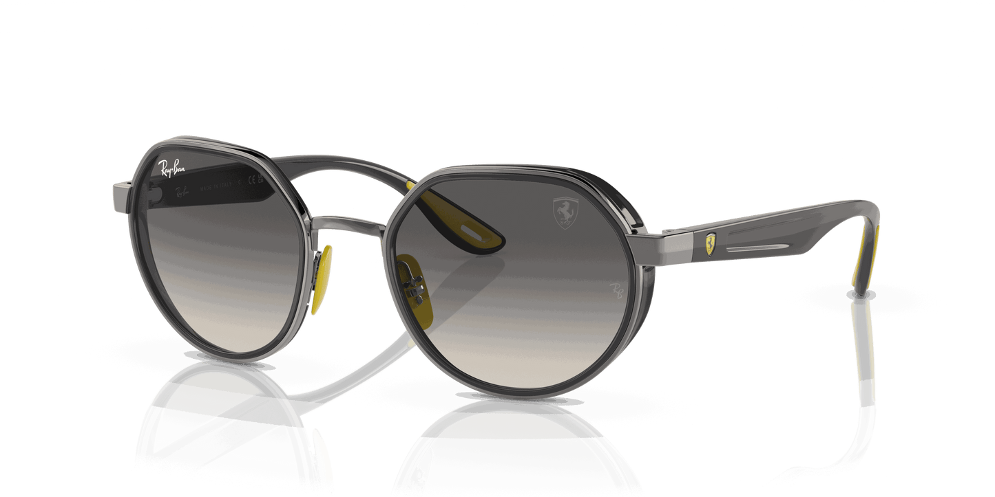[Grey Gradient Lenses, Polished Gunmetal Frame]