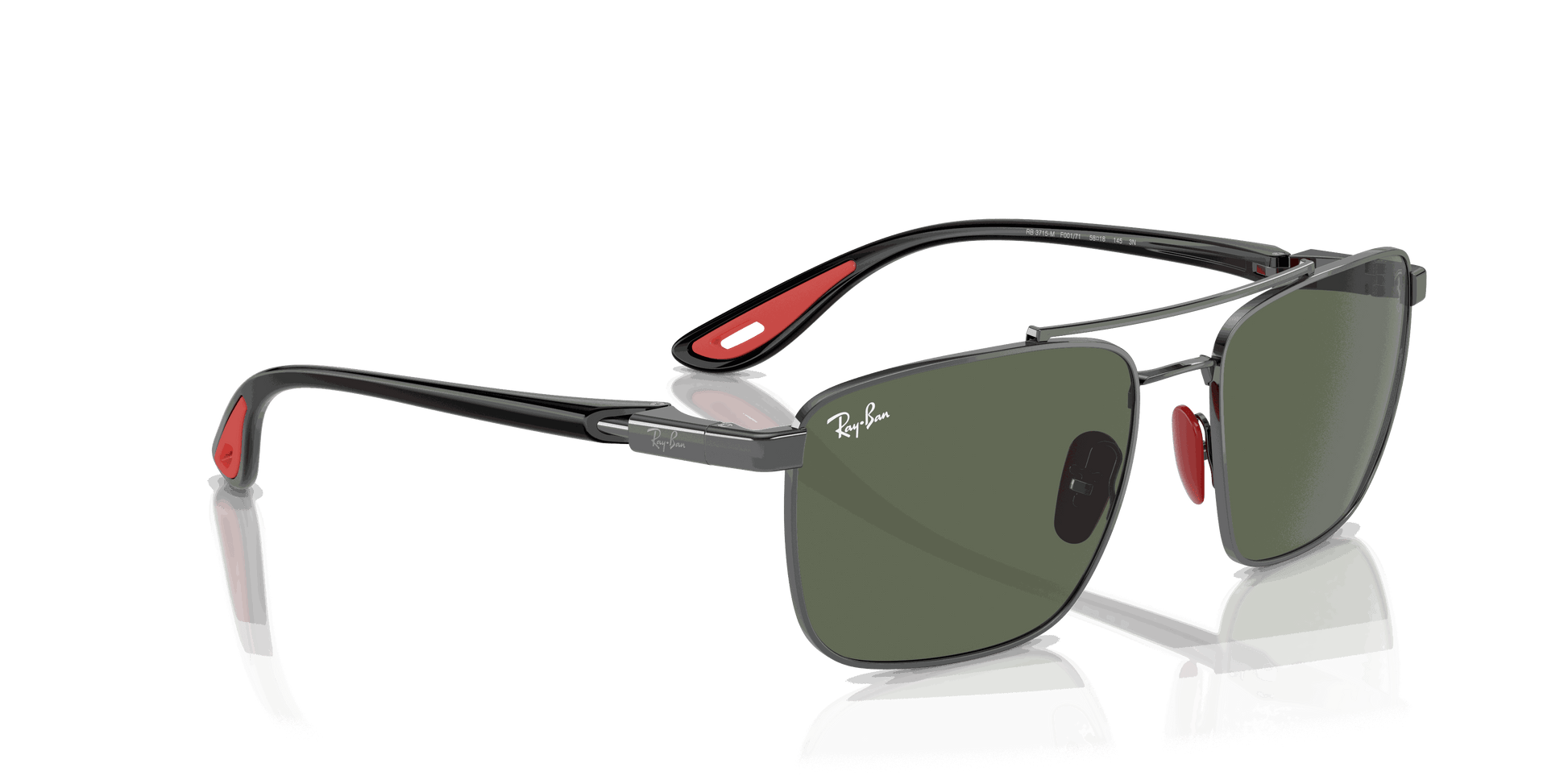[Dark Green Lenses, Polished Gunmetal Frame]