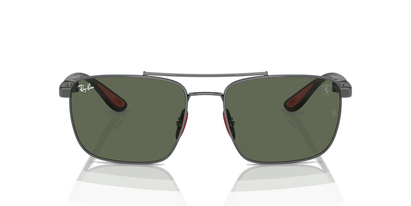 [Dark Green Lenses, Polished Gunmetal Frame]