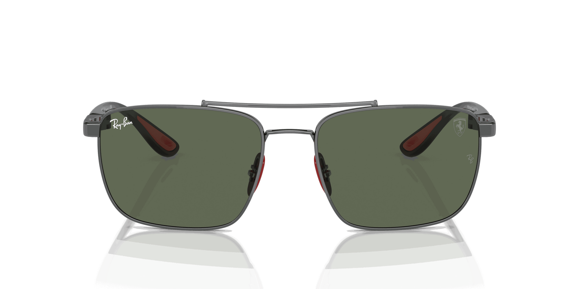 [Dark Green Lenses, Polished Gunmetal Frame]