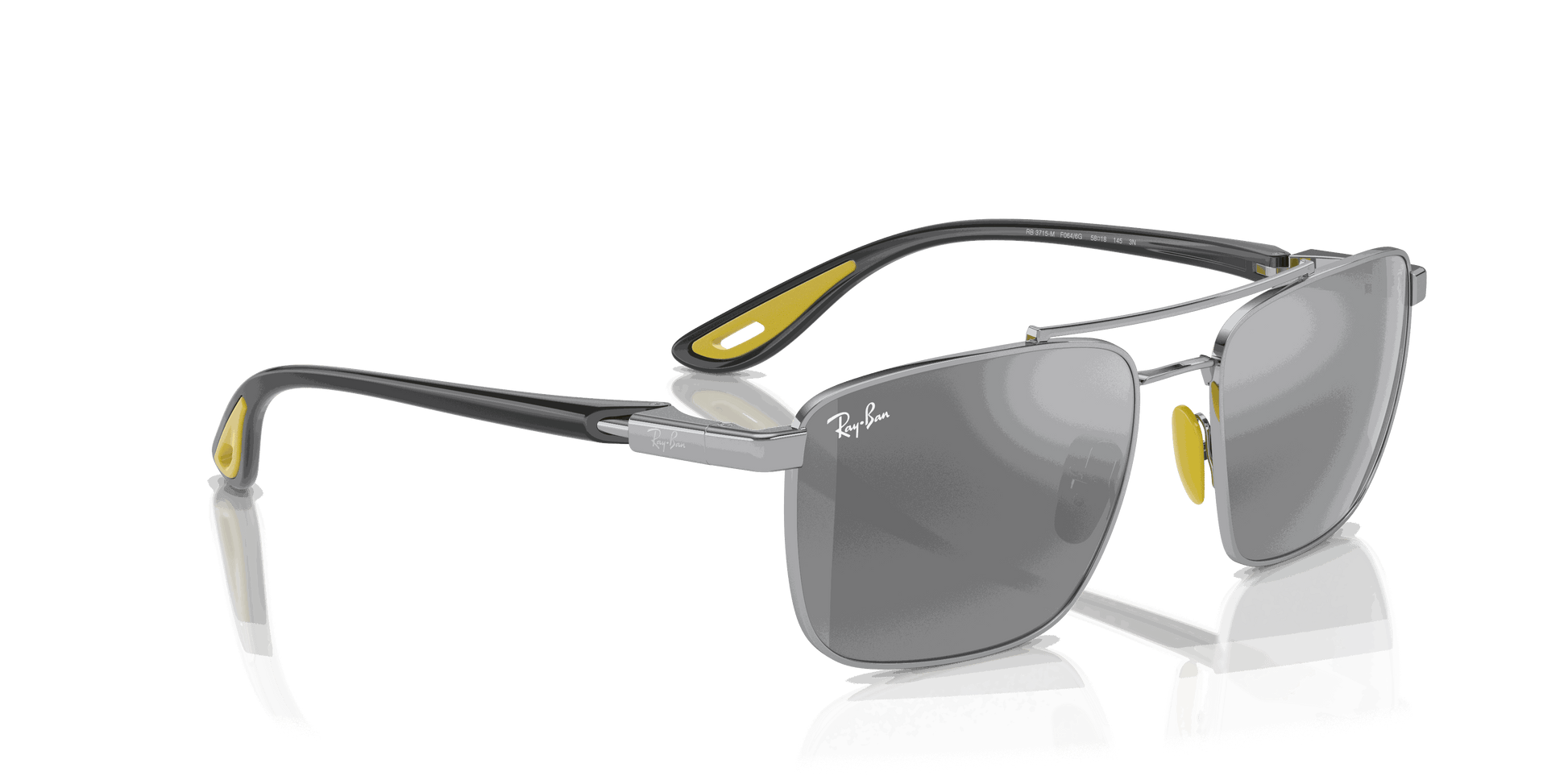 [Silver Lenses, Polished Silver Frame]