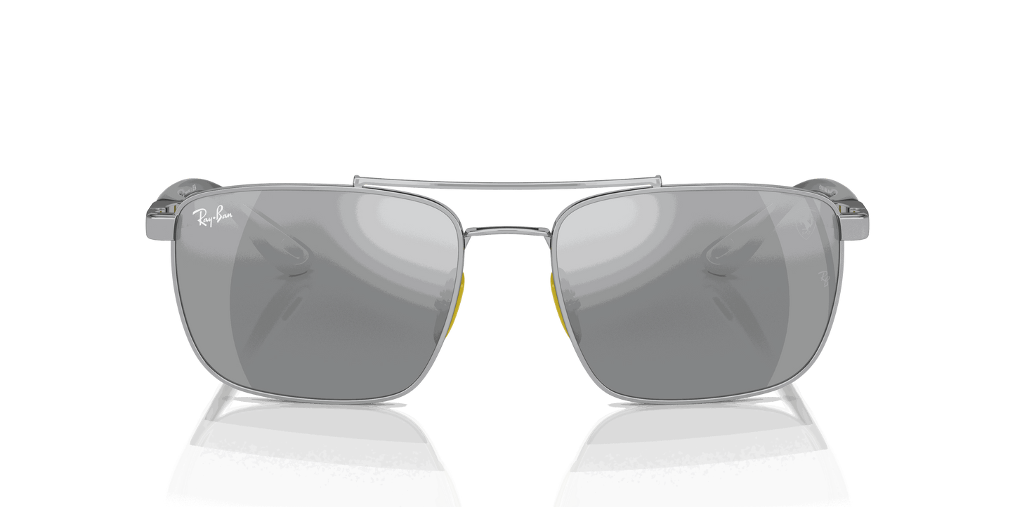[Silver Lenses, Polished Silver Frame]