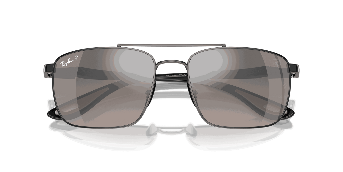 [Silver Lenses, Polished Gunmetal Frame]