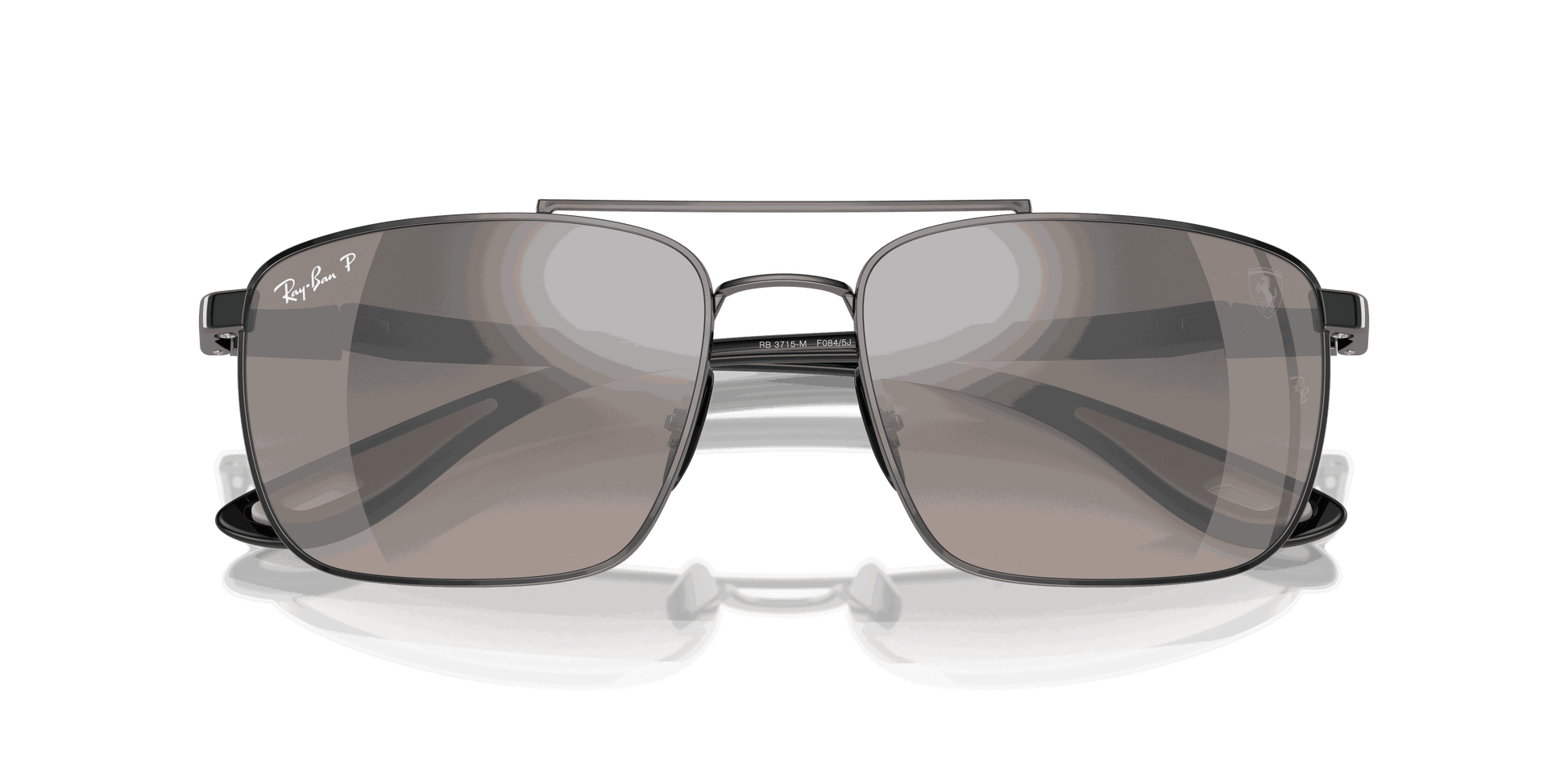 [Silver Lenses, Polished Gunmetal Frame]