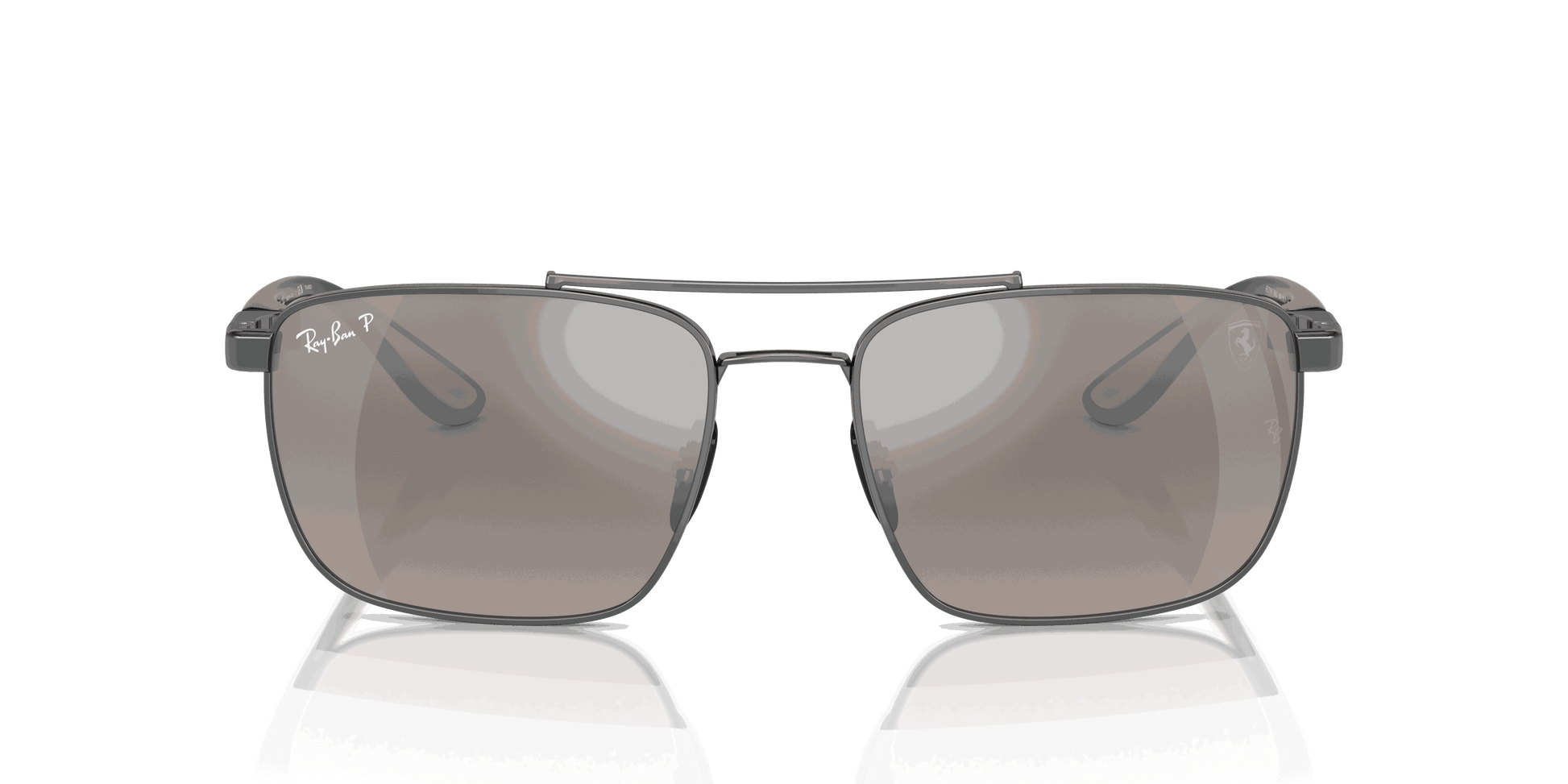 [Silver Lenses, Polished Gunmetal Frame]