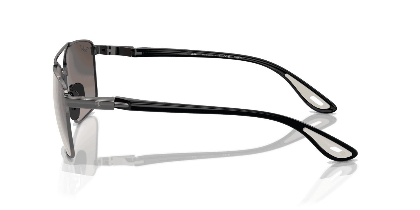 [Silver Lenses, Polished Gunmetal Frame]