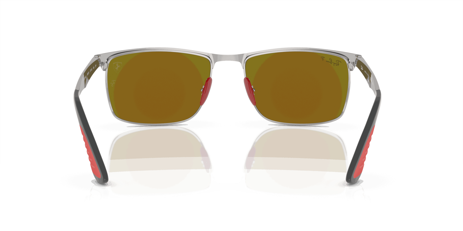 [Blue Lenses, Polished Silver Frame]