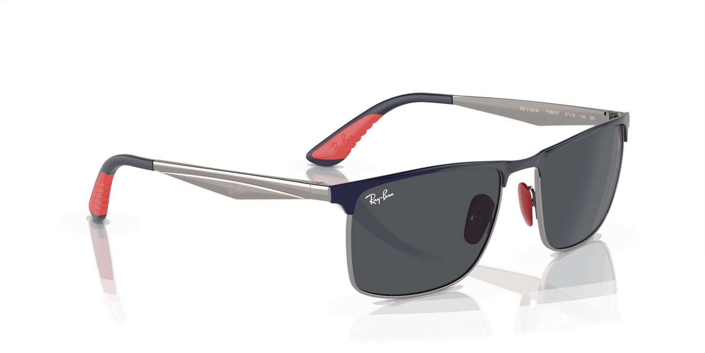 [Dark Grey Lenses, Polished Blue On Gunmetal Frame]