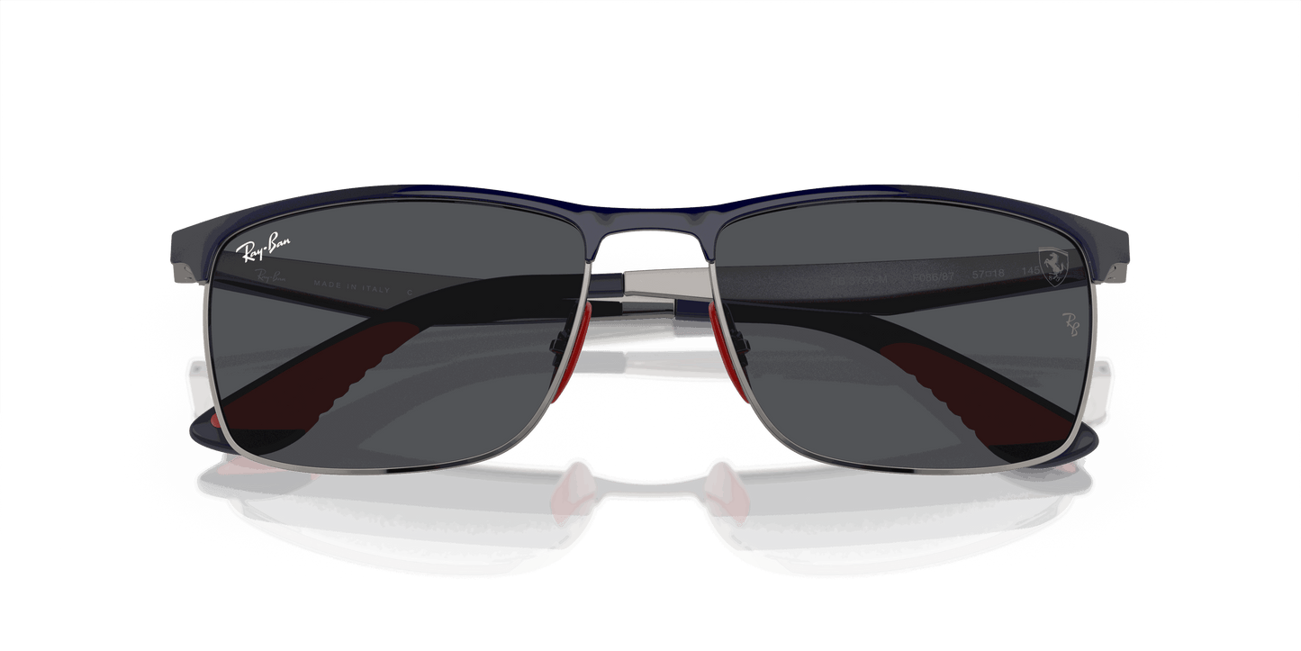 [Dark Grey Lenses, Polished Blue On Gunmetal Frame]