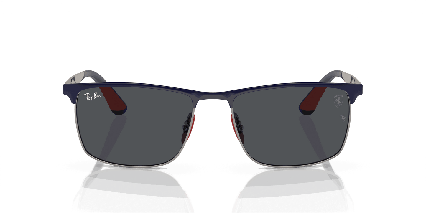 [Dark Grey Lenses, Polished Blue On Gunmetal Frame]