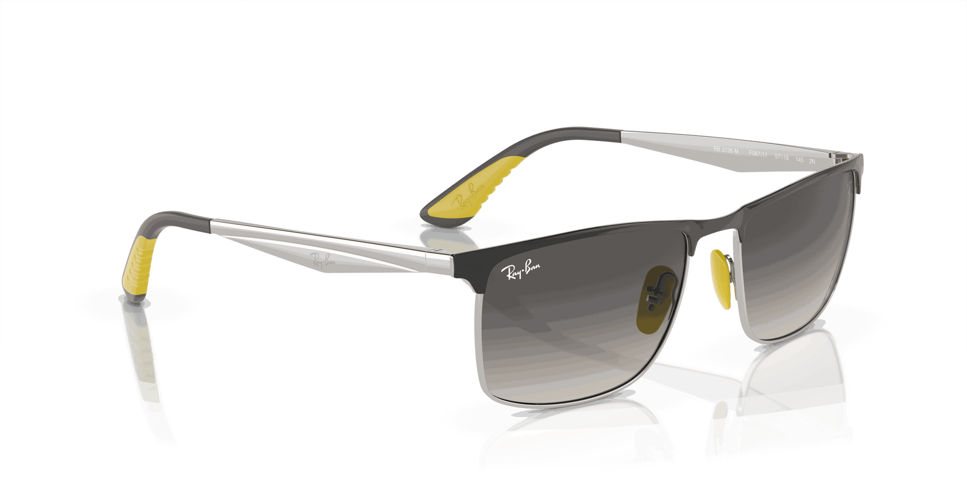 [Grey Lenses, Polished Grey On Silver Frame]