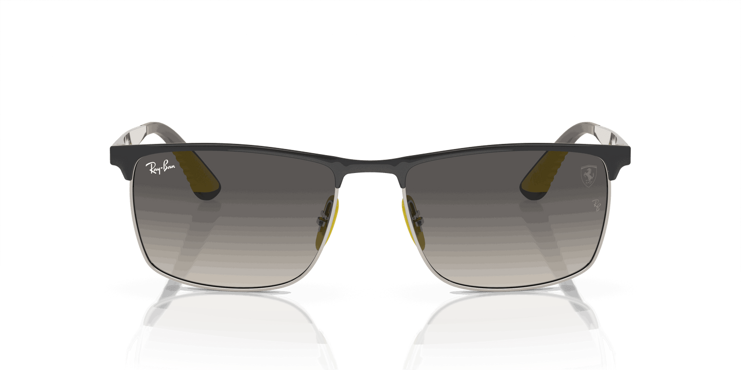 [Grey Lenses, Polished Grey On Silver Frame]