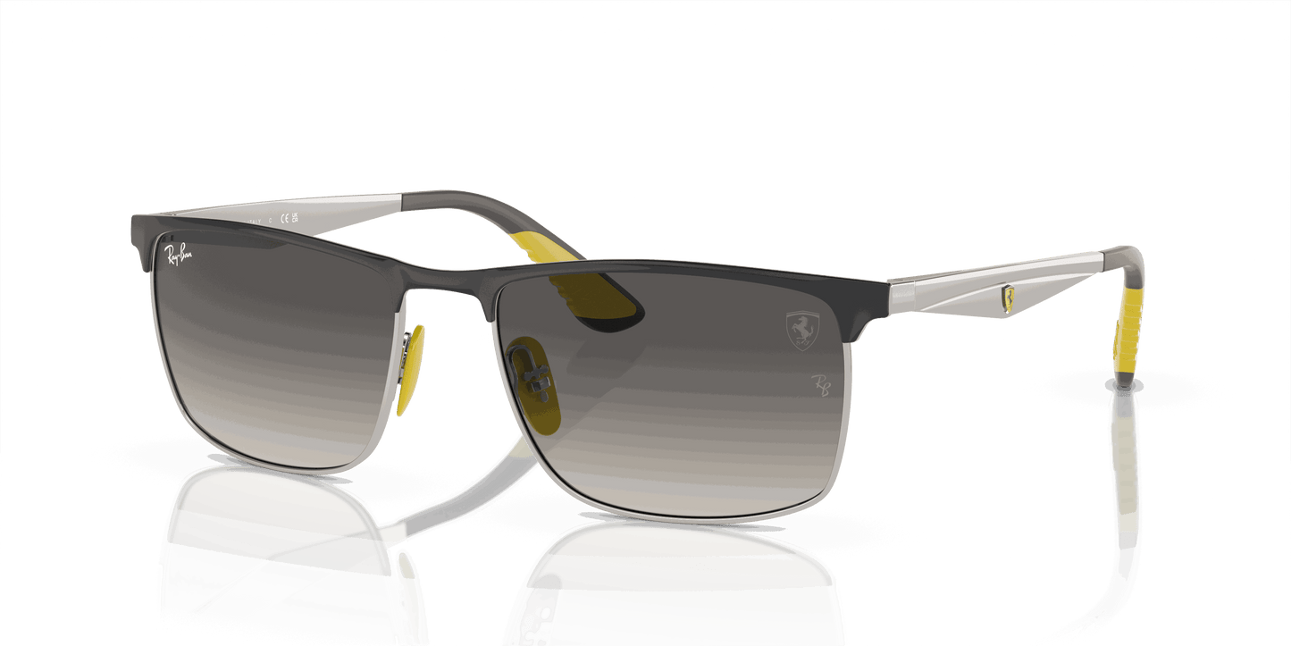 [Grey Lenses, Polished Grey On Silver Frame]