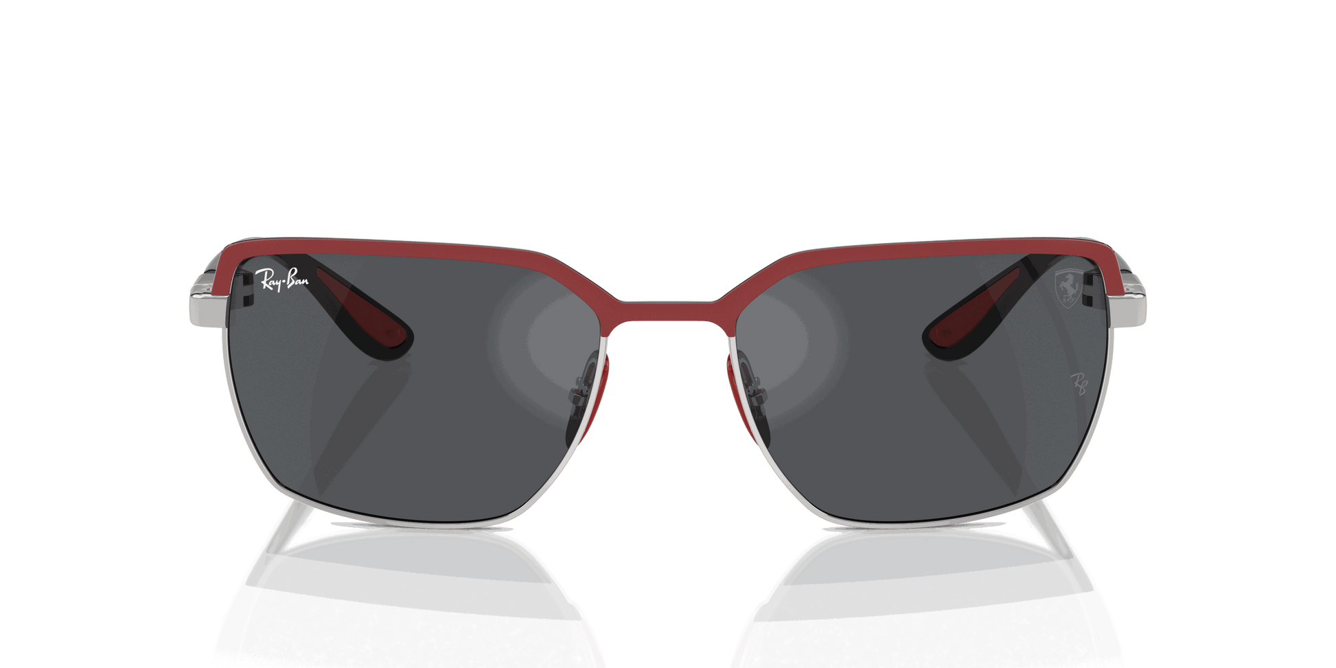 [Dark Grey Lenses, Matte Red On Gunmetal Frame]