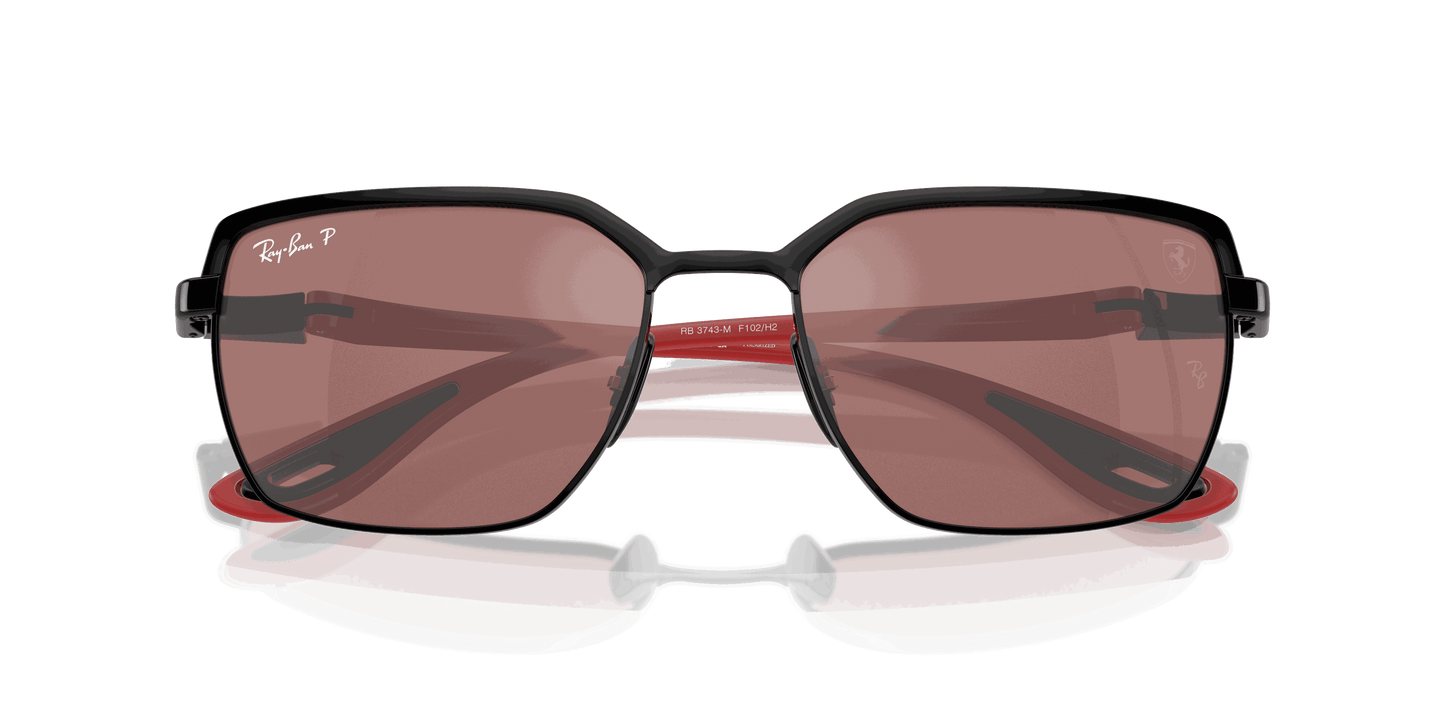 [Purple & Silver Lenses, Polished Black On Black Frame]