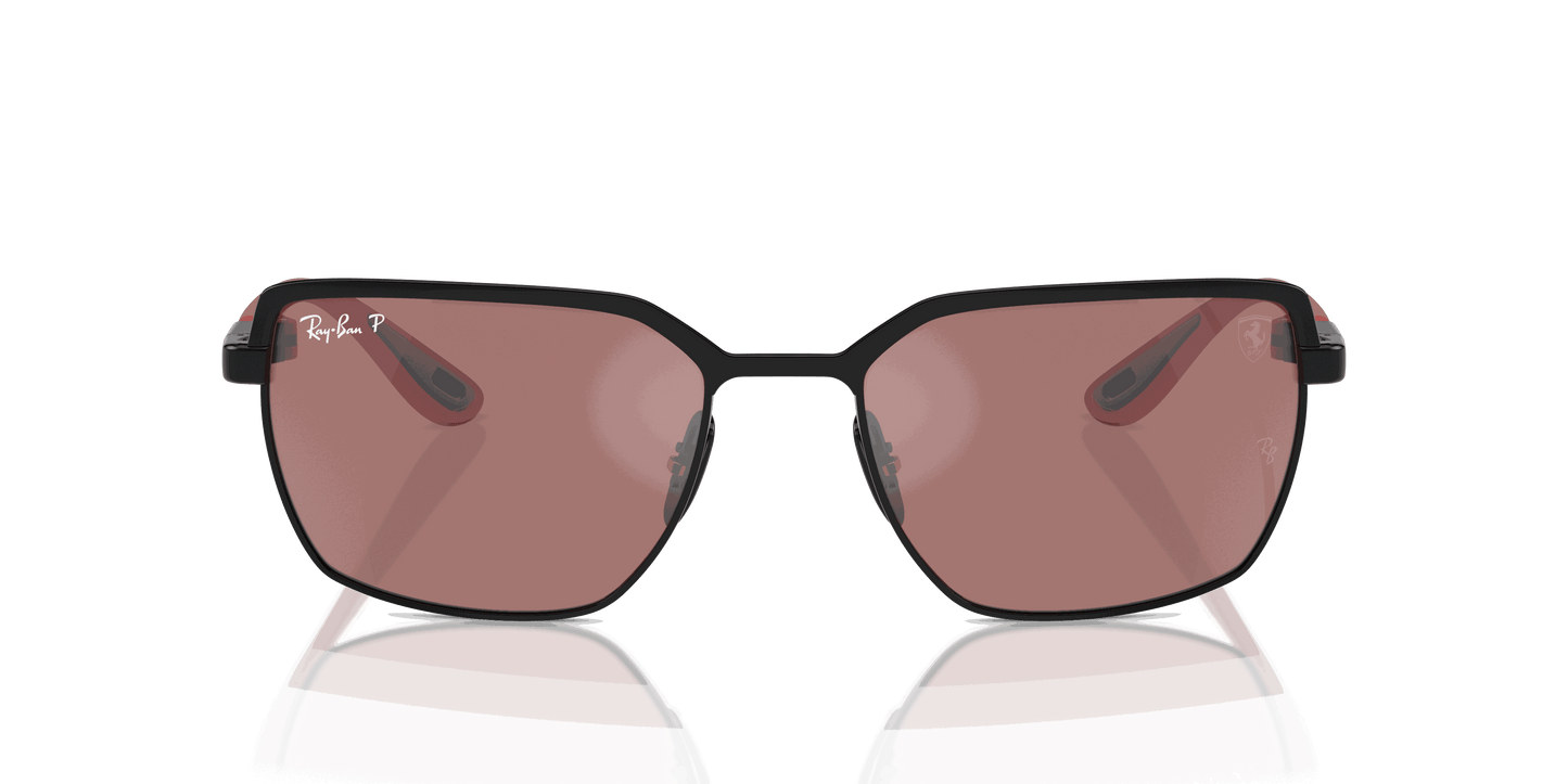 [Purple & Silver Lenses, Polished Black On Black Frame]