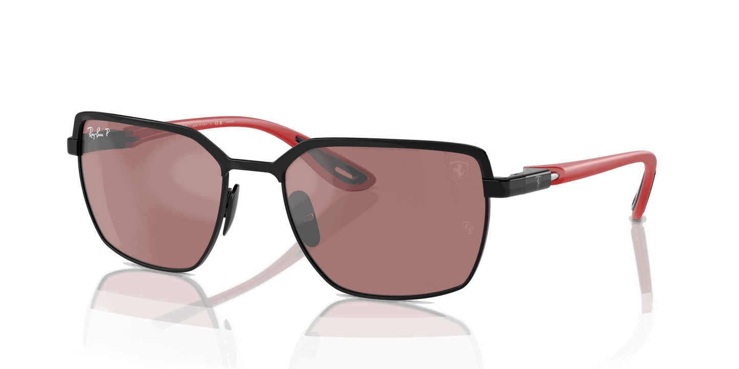 [Purple & Silver Lenses, Polished Black On Black Frame]