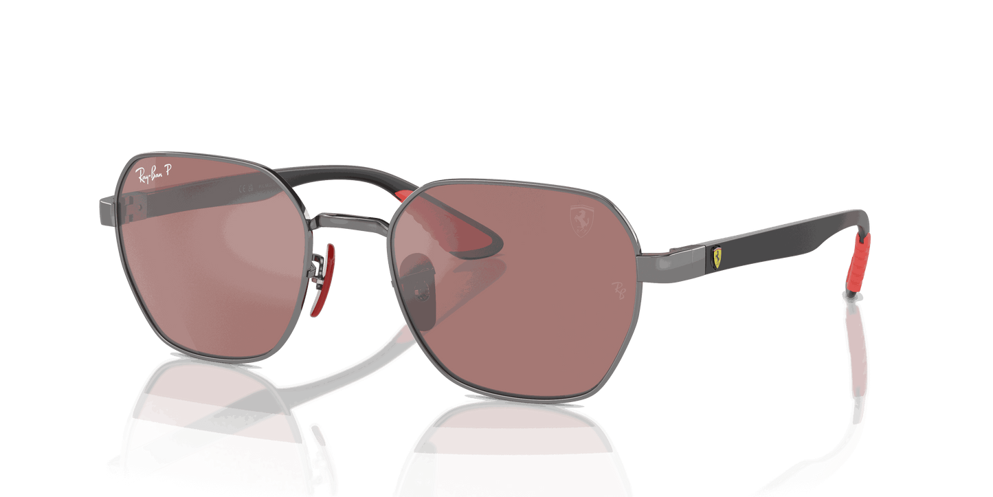 [Purple & Silver Lenses, Polished Gunmetal Frame]
