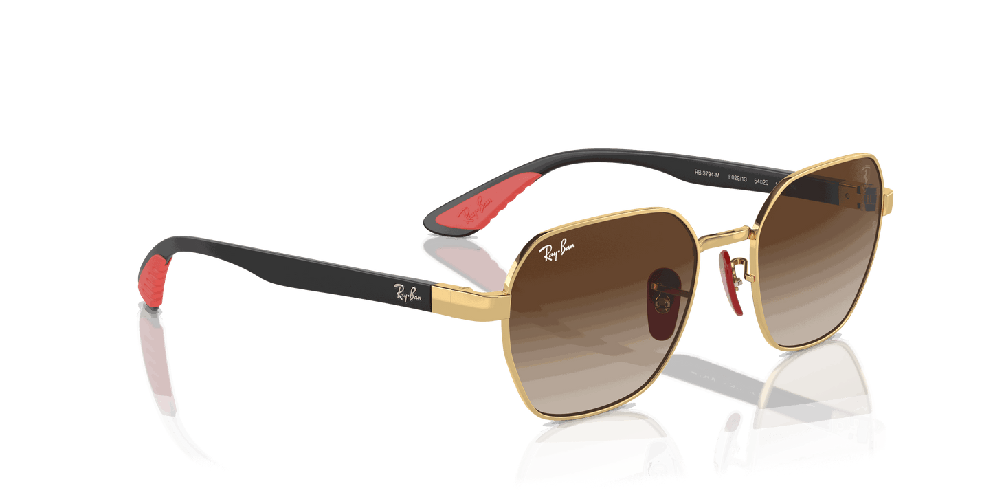 [Brown Lenses, Polished Arista Gold Frame]