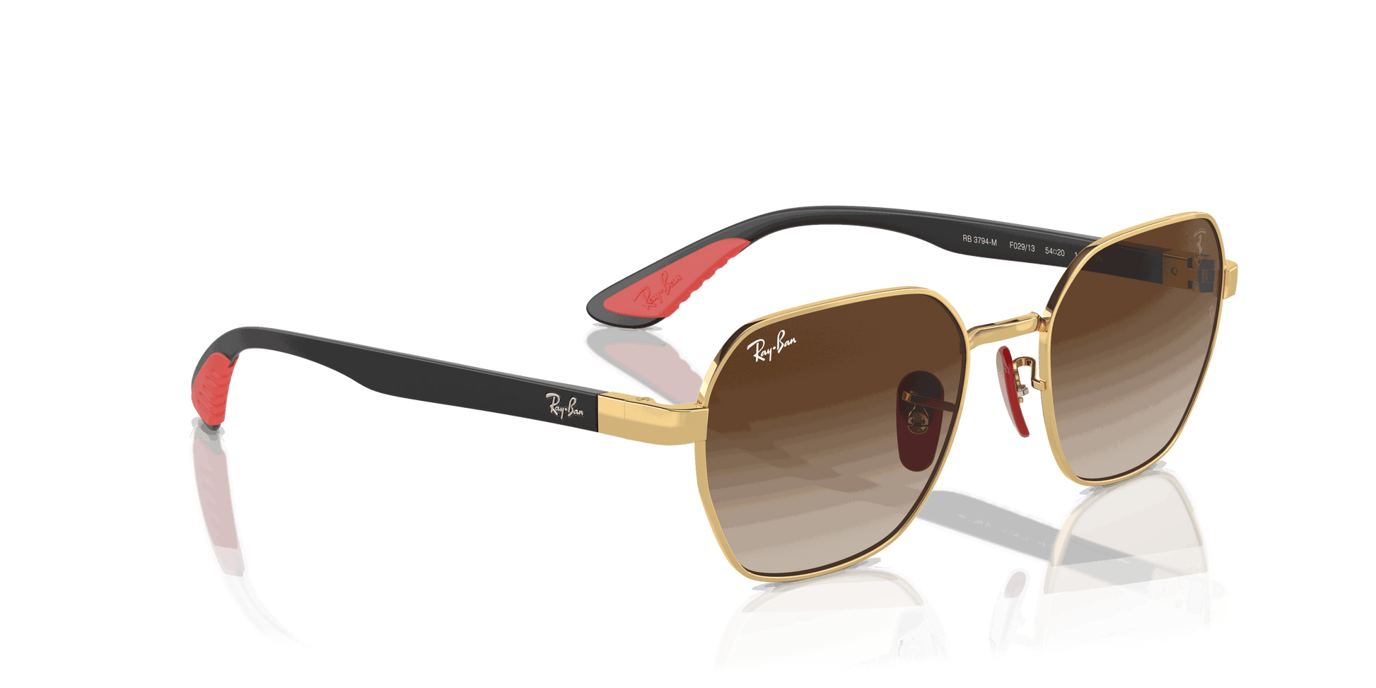 [Brown Lenses, Polished Arista Gold Frame]