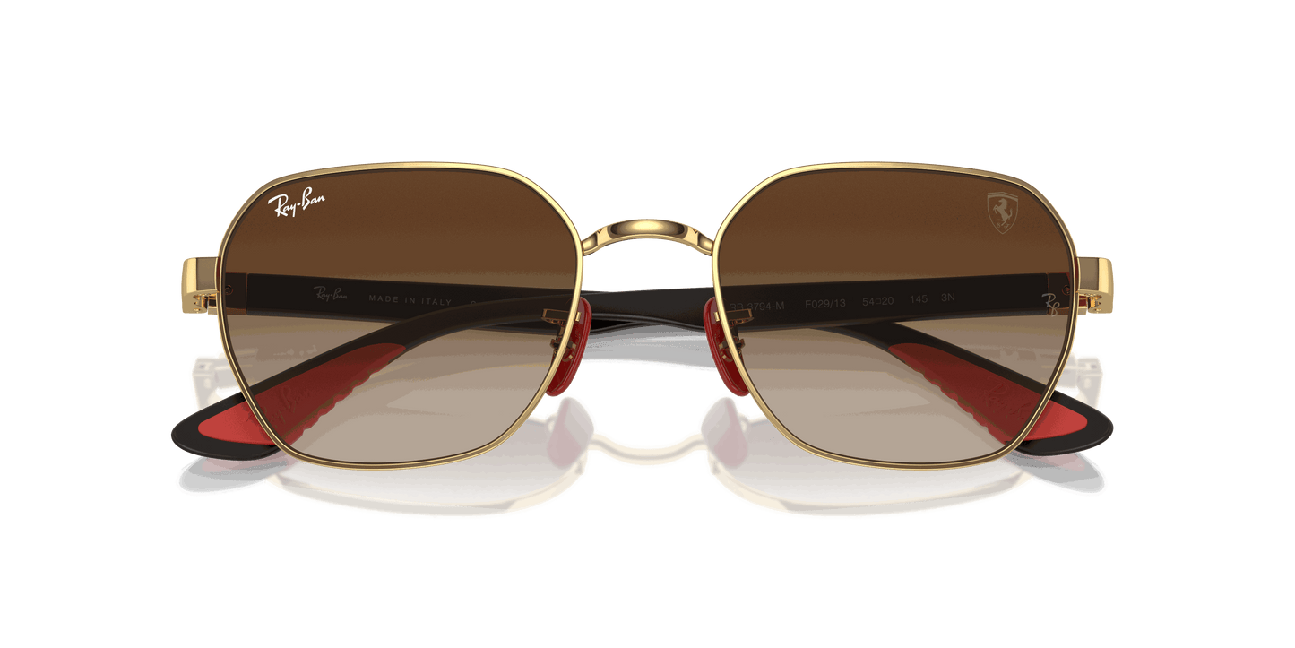 [Brown Lenses, Polished Arista Gold Frame]