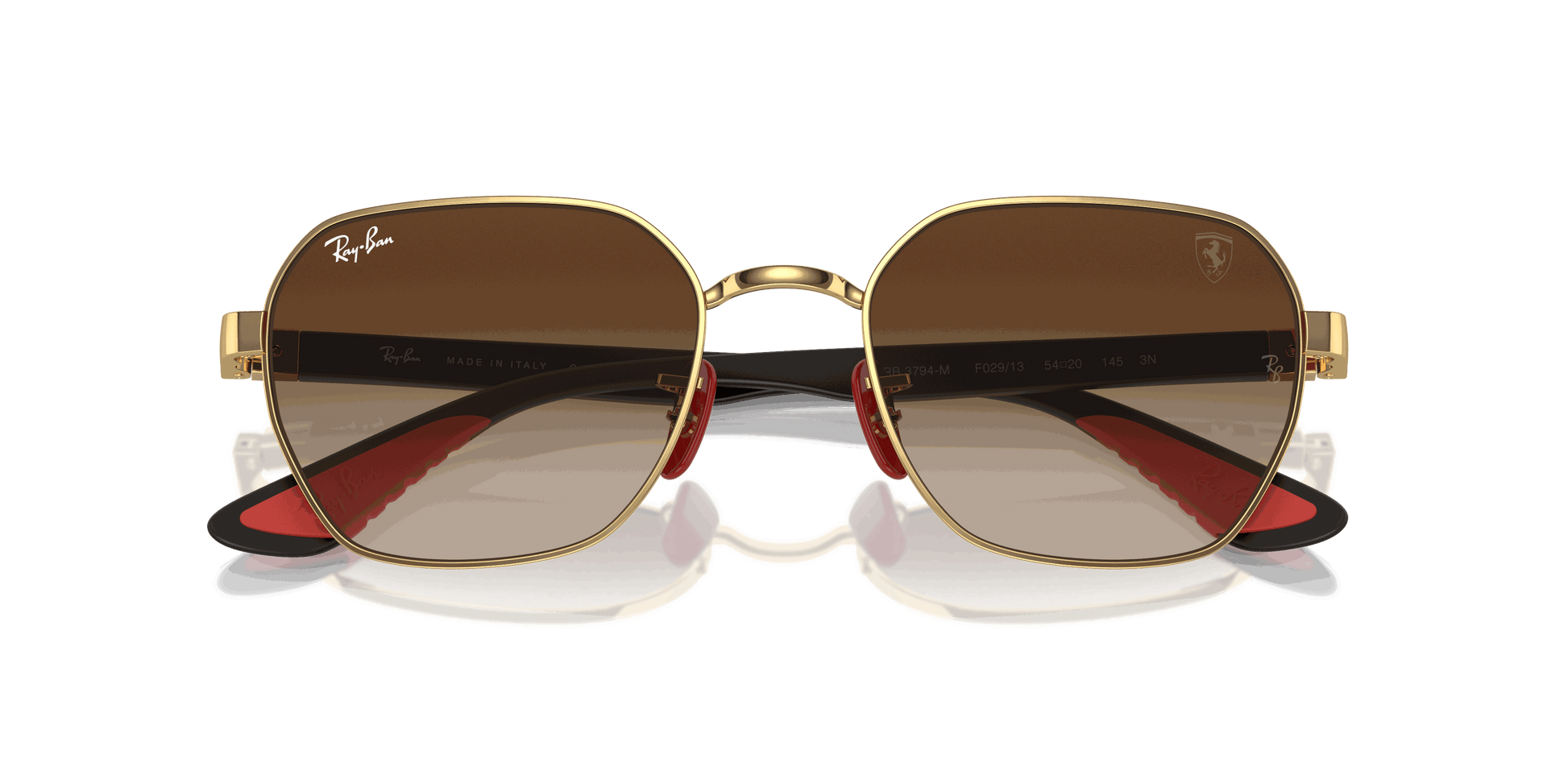 [Brown Lenses, Polished Arista Gold Frame]