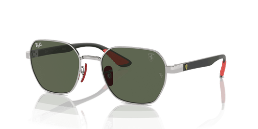 [Dark Green Lenses, Polished Silver Frame]