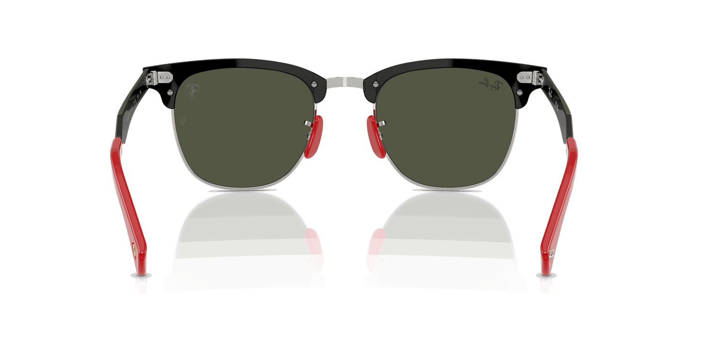 [G-15 Green Lenses, Matte Brushed Black On Silved Frame]