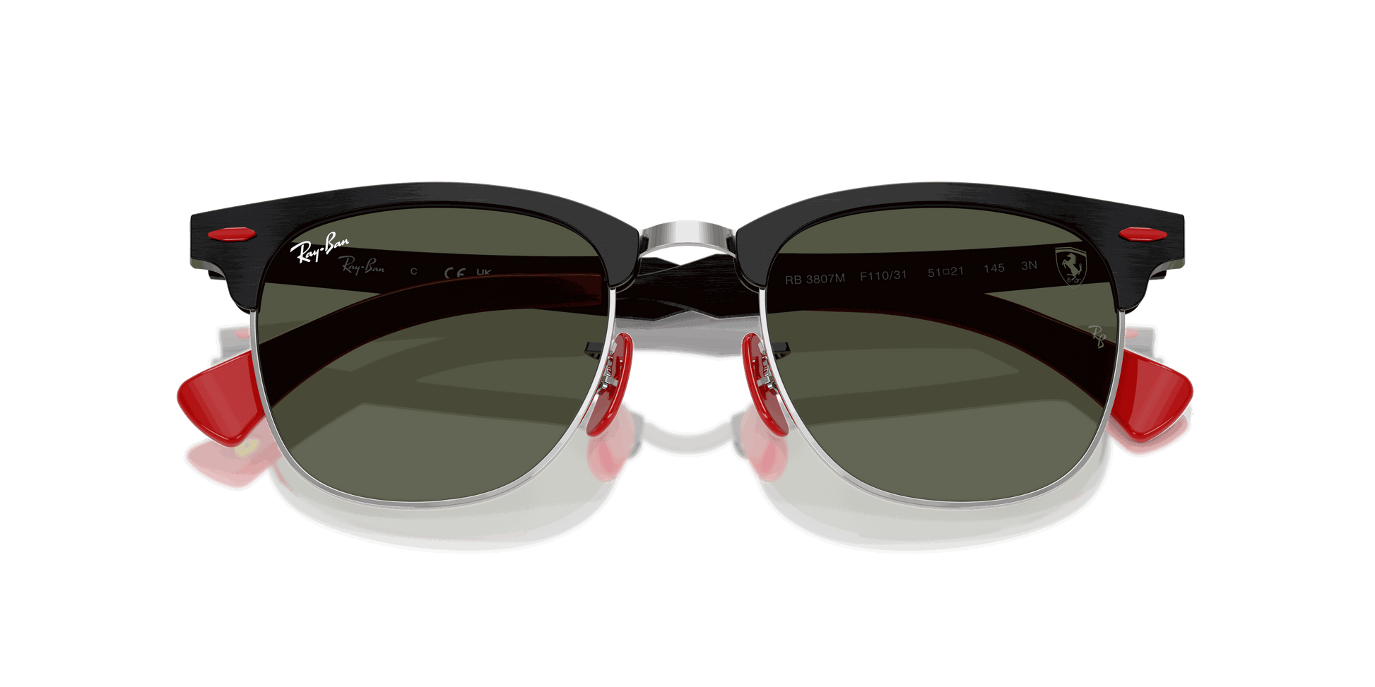 [G-15 Green Lenses, Matte Brushed Black On Silved Frame]