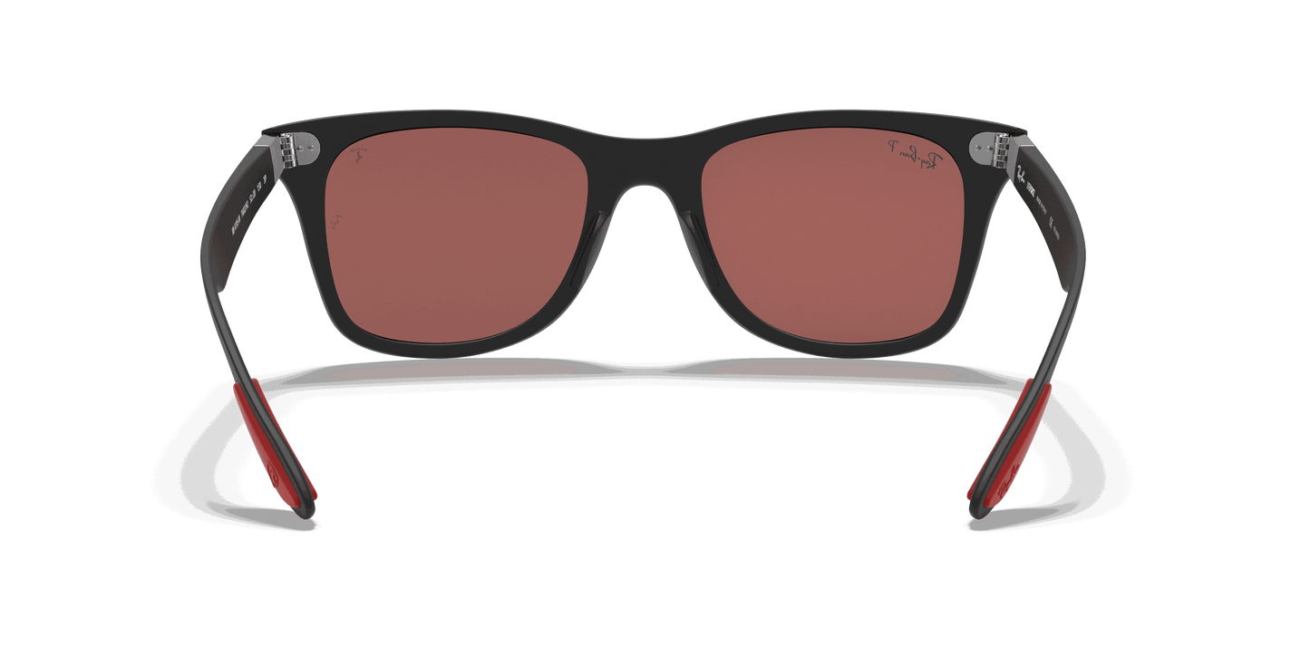 [Purple Mirror Silver Lenses, Matte Black Frame]