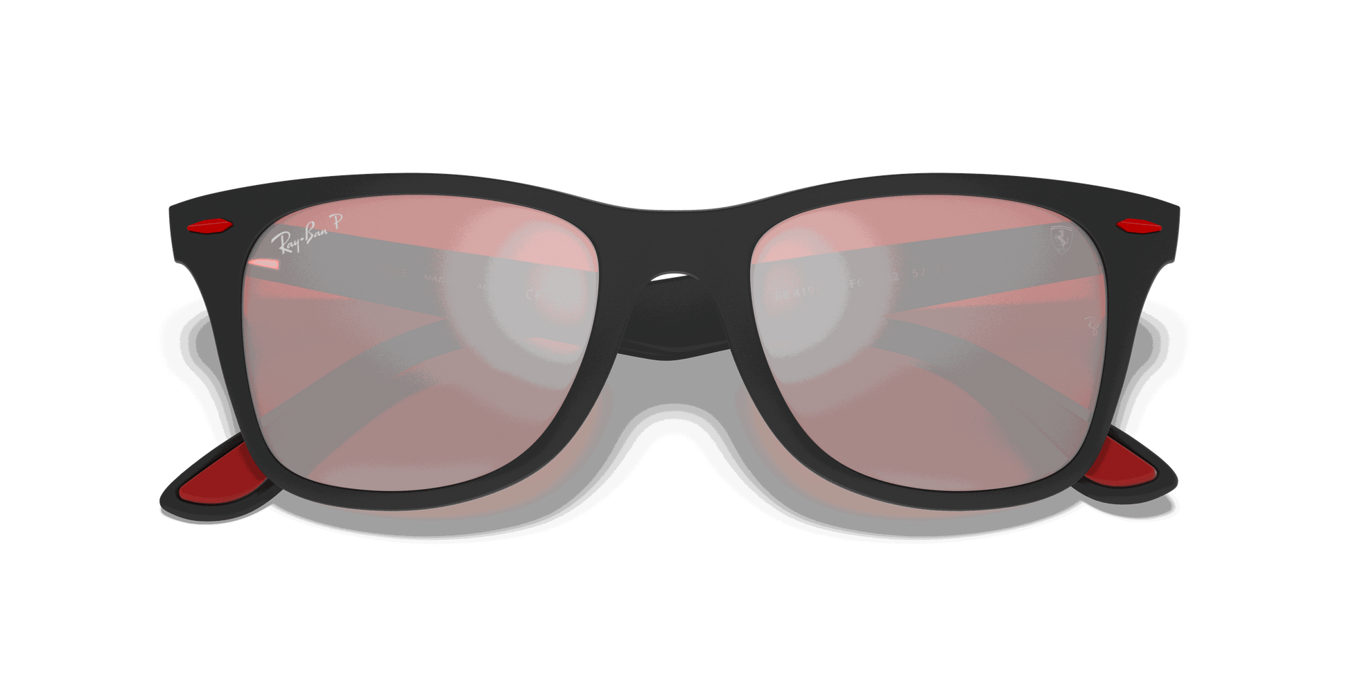 [Purple Mirror Silver Lenses, Matte Black Frame]