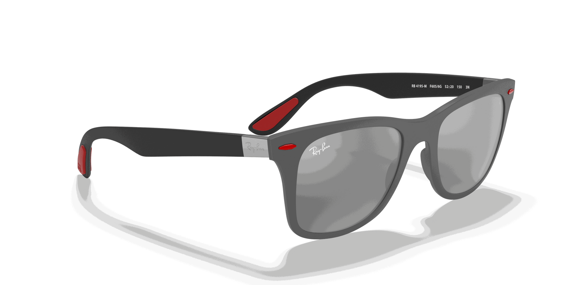 [Grey Mirror Silver Lenses, Matte Grey Frame]