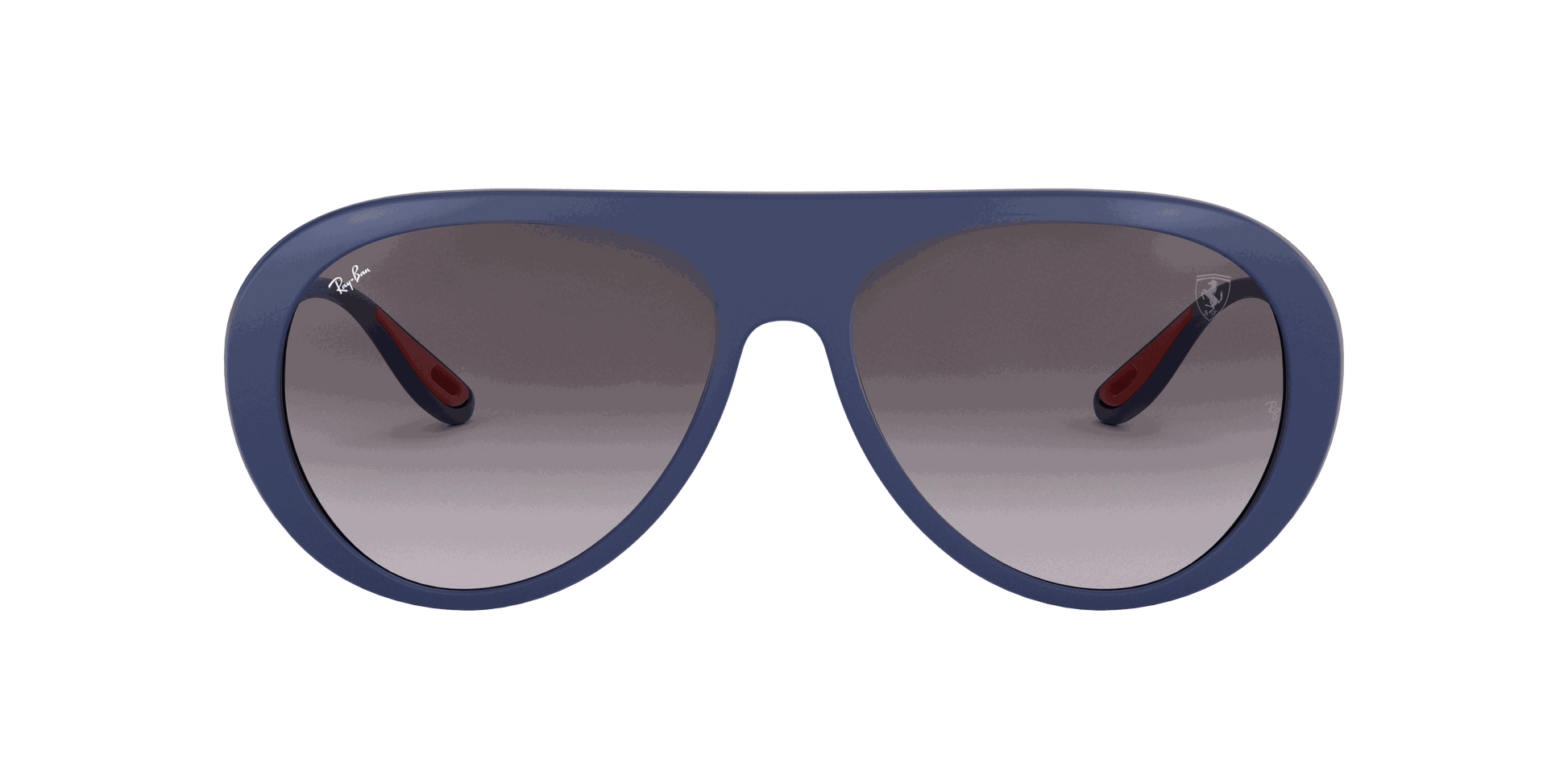 [Light Grey Gradient Dark Grey Lenses, Matte Blue Frame]