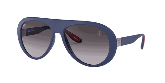 [Light Grey Gradient Dark Grey Lenses, Matte Blue Frame]