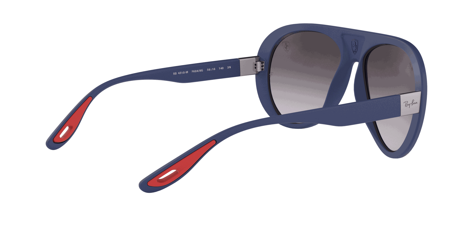 [Light Grey Gradient Dark Grey Lenses, Matte Blue Frame]